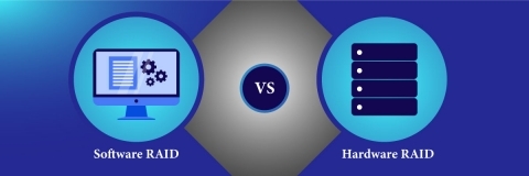 Software RAID vs hardware RAID comparison for dedicated server storage